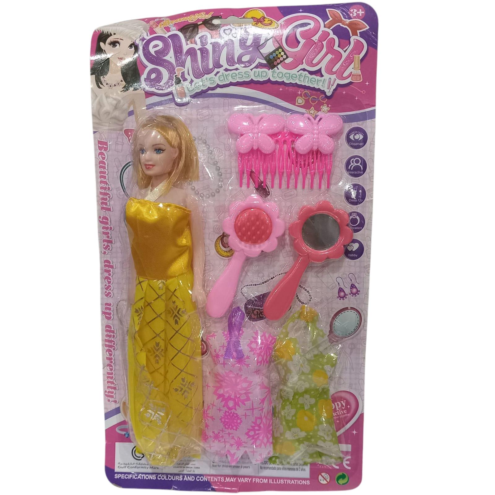 MUÑECA PLASTICA CON ACCESORIOS BLISTER