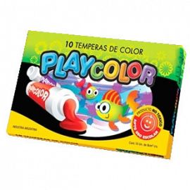 TEMPERA X 10 UNIDADES PLAYCOLOR