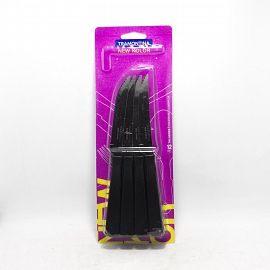 CUCHILLO TRAMONTINA X 12 UNIDADES NEGRO EN BLISTER