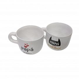 TAZA/TAZON CERAMICA ESTAMPADO CON ASA