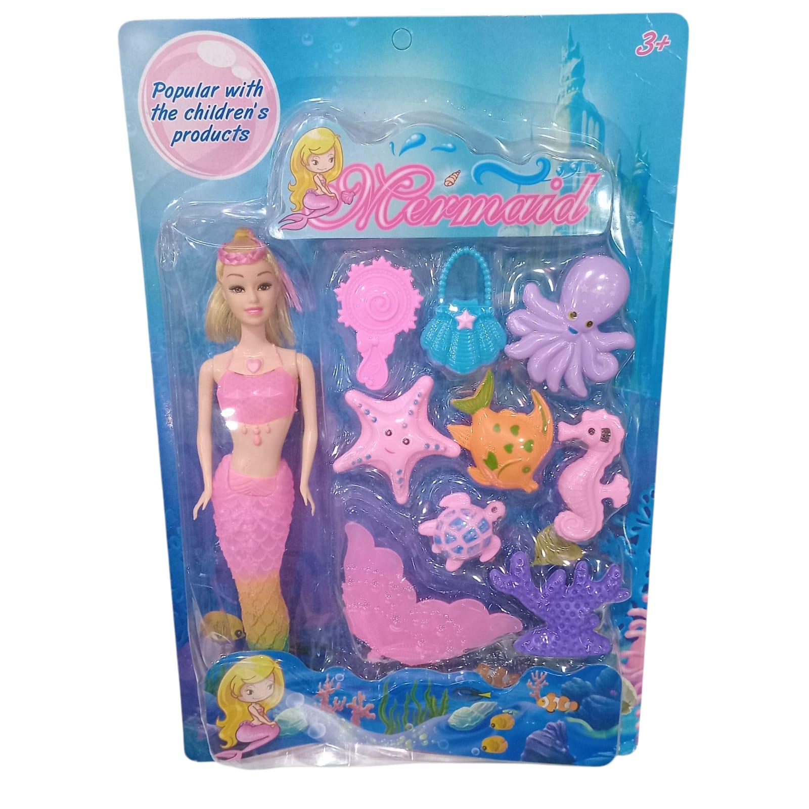 MUÑECA SIRENITA CON ACCESORIOS EN BLISTER