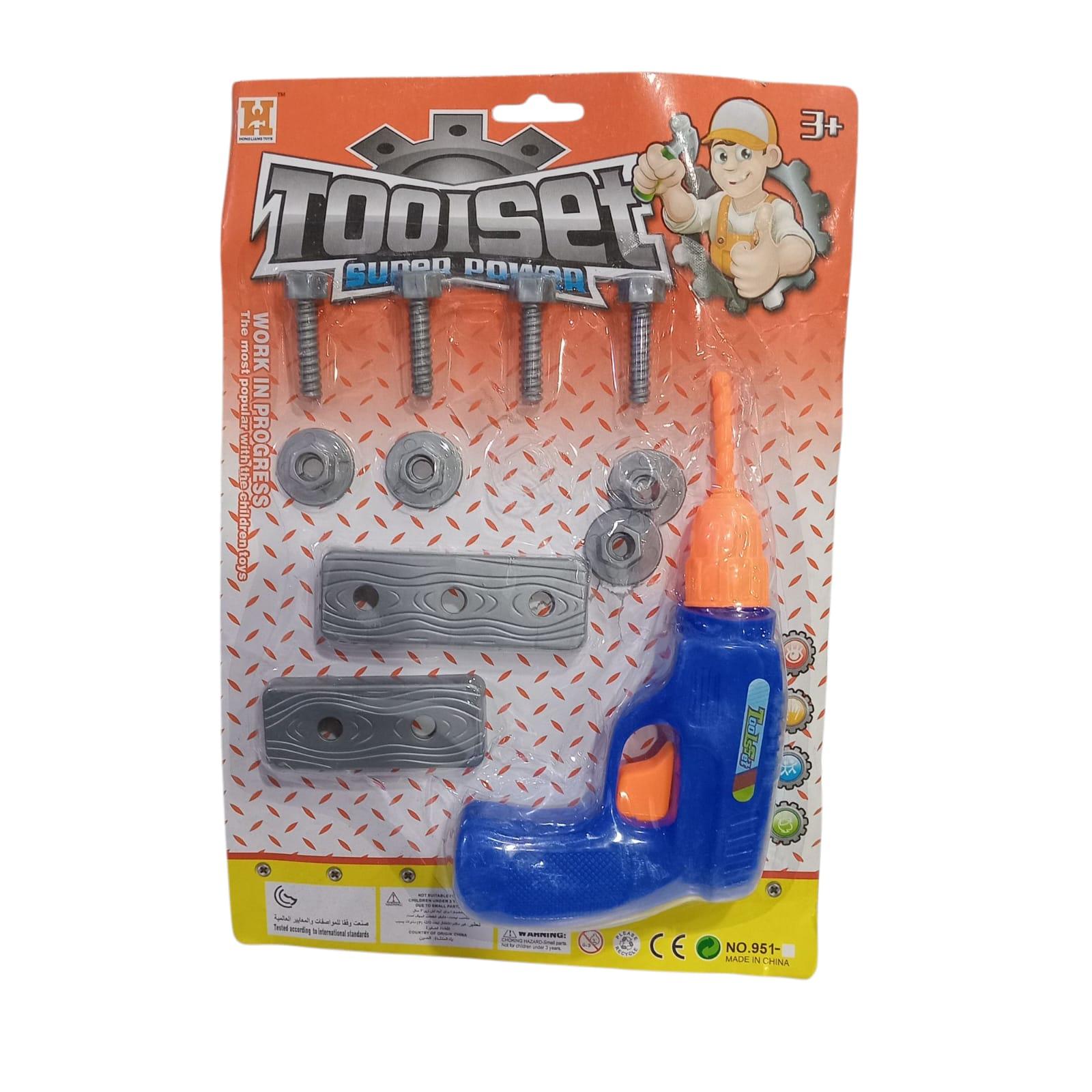 HERRAMIENTAS EN SET PLASTICAS EN BLISTER