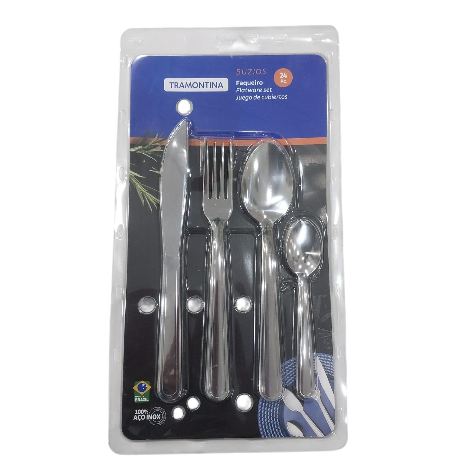 CUBIERTOS METAL X 24PCS BLISTER