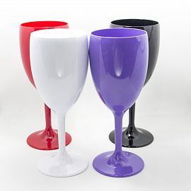 COPA PLASTICA AGUA/VINO COLORES 400CC