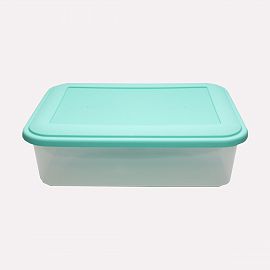 TUPPER HERMETICO PLASTICO RECTANGULAR TRASLUCIDO 12LTS