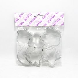 CORTANTE ALUMINIO PARA REPOSTERIA X 6 UNIDADES CON FORMITAS