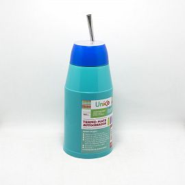 MATE AUTOCEBANTE PLASTICO CON BOMBILLA ALUMINIO 25CM