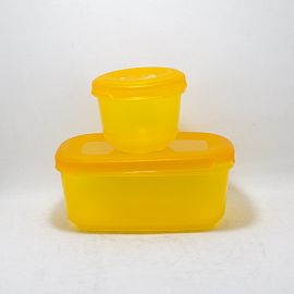 TUPPER HERMETICO SET X 2 UNIDADES RECTANGULAR Y REDONDO