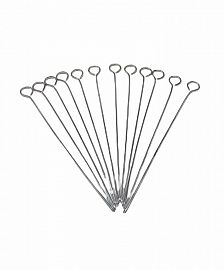 PINCHES PARA BROCHETTE ACERO INOXIDABLE X 12 UNIDADES 30CM