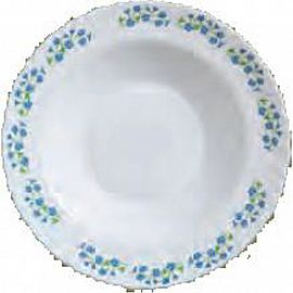 PLATO HONDO OPALINA DECORADO 25CM