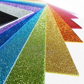 GOMA EVA CON GLITTER VARIOS COLORES