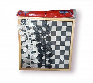  JUEGO DE MESA DE MADERA AJEDREZ Y DAMAS
