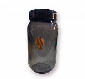 FRASCO VIDRIOALTO COLOR NEGRO FUME 1000CC 
