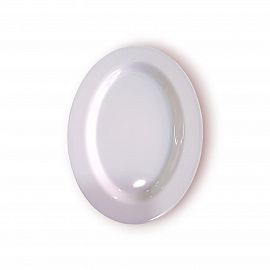 PLATO/BANDEJA OVALADO DE MELAMINA BLANCO 30CM