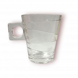TAZA DE VIDRIO LABRADA CHICA