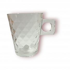 TAZA DE VIDRIO LABRADA CHICA