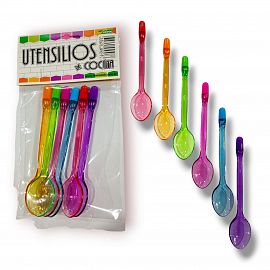CUCHARITA ACRILICA X 6 UNIDADES
