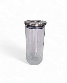 FRASCO VIDRIO 2KLS C/TAPA METALICA ALTO