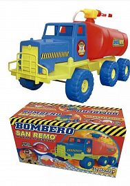 CAMION CON LANZA AGUA BOMBEROS SUPER GRANDE MAR PLAST