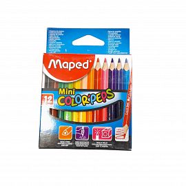 LAPICES DE COLORES CORTOS X 12 UNIDADES MAPED