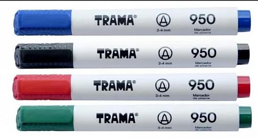 MARCADOR P/PIZARRA TRAMA 950 ROJO