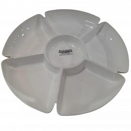 BANDEJA COPETINERA PLASTICO 6 DIVISIONES