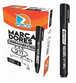 MARCADOR PERMANENTE 211 NEGRA PTA REDONDA EZCO