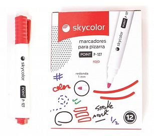 MARCADOR P/PIZZARA ROJO SKYCOLOR