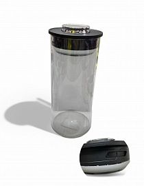 FRASCO VIDRIO 21CM CON TAPA CONTADOR DE MESES 