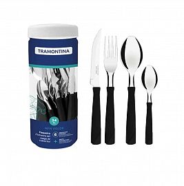 SET CUBIERTOS X 24 PIEZAS TRAMONTINA EN FRASCO